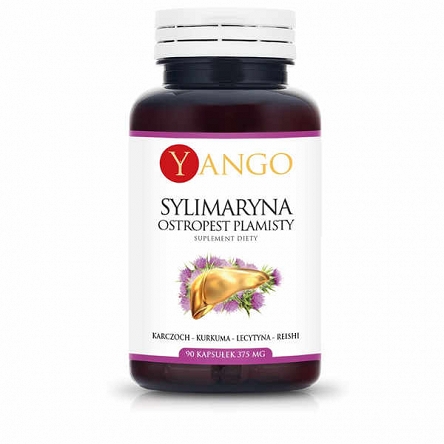 Sylimaryna ekstrakt z ostropestu plamistego Silybum marianum na YANGO 90 kapsułek